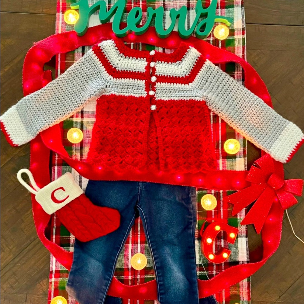 Christmas crochet sweater🎄